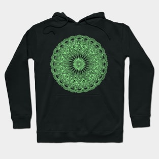 Mandala (pastel green) Hoodie